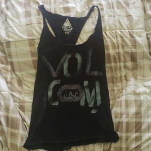💎Volcom💎 raw hem twisted racerback tank top